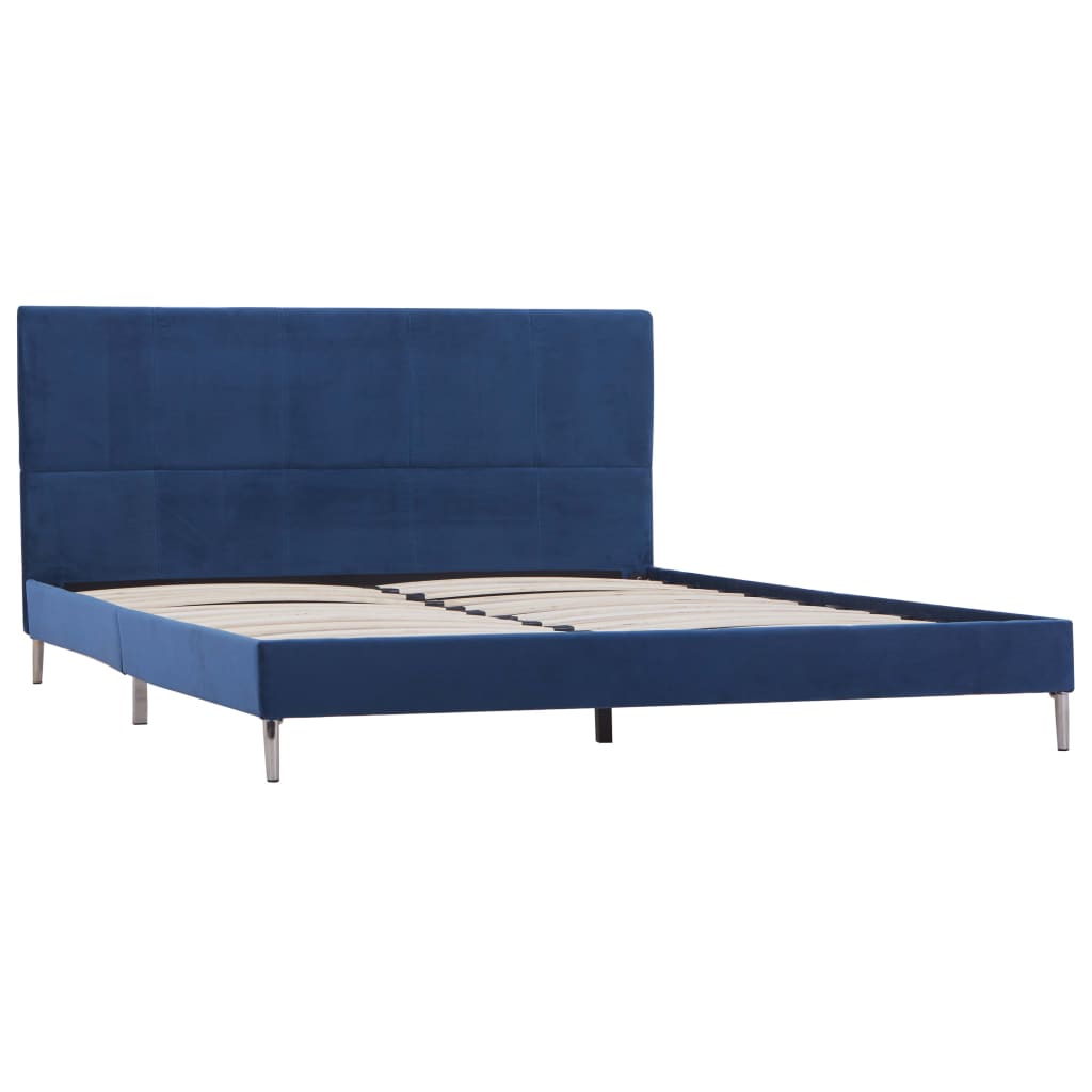 Bedframe stof blauw 160x200 cm is nu te koop bij PeponiXL, paradijselijk wonen!