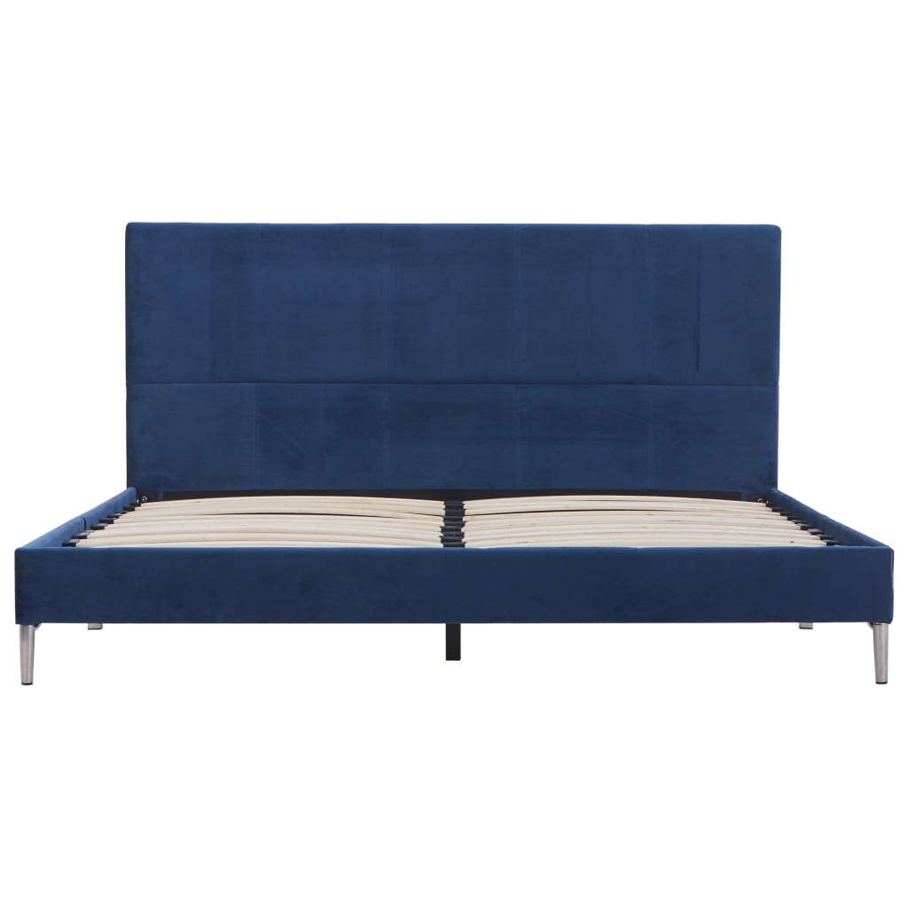 Bedframe stof blauw 160x200 cm is nu te koop bij PeponiXL, paradijselijk wonen!