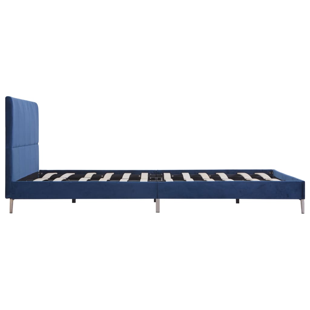 Bedframe stof blauw 160x200 cm is nu te koop bij PeponiXL, paradijselijk wonen!