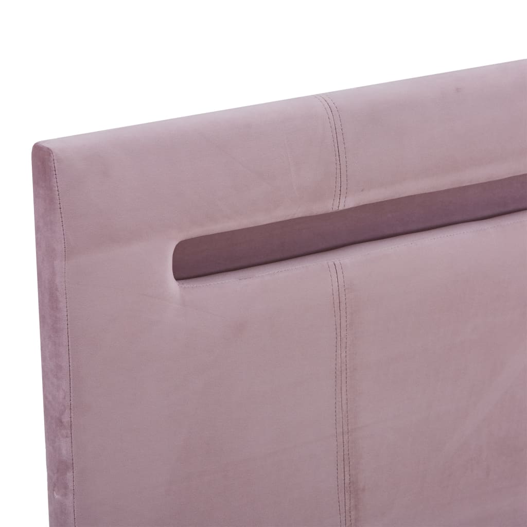 Bedframe met LED stof roze 180x200 cm is nu te koop bij PeponiXL, paradijselijk wonen!