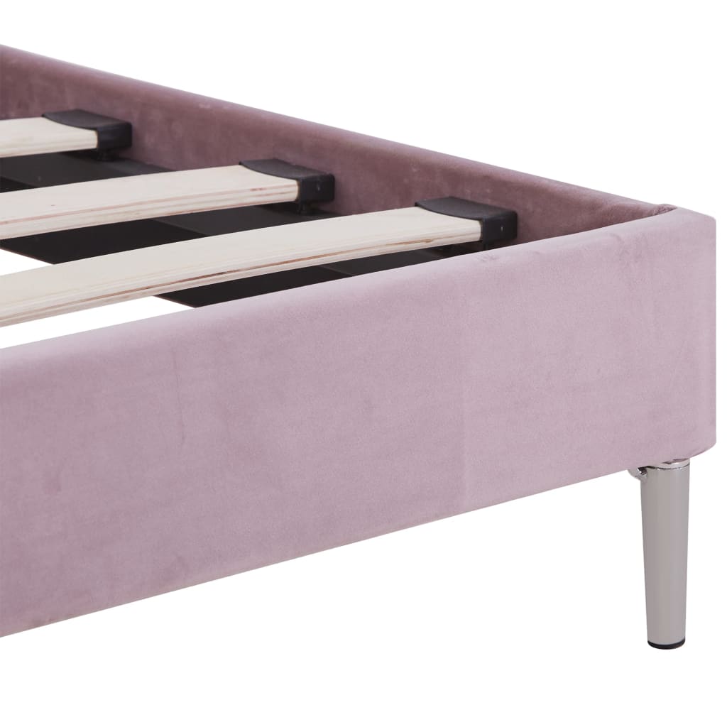 Bedframe met LED stof roze 180x200 cm is nu te koop bij PeponiXL, paradijselijk wonen!