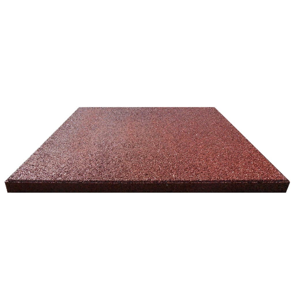 Valtegels 24 st 50x50x3 cm rubber rood is nu te koop bij PeponiXL, paradijselijk wonen!