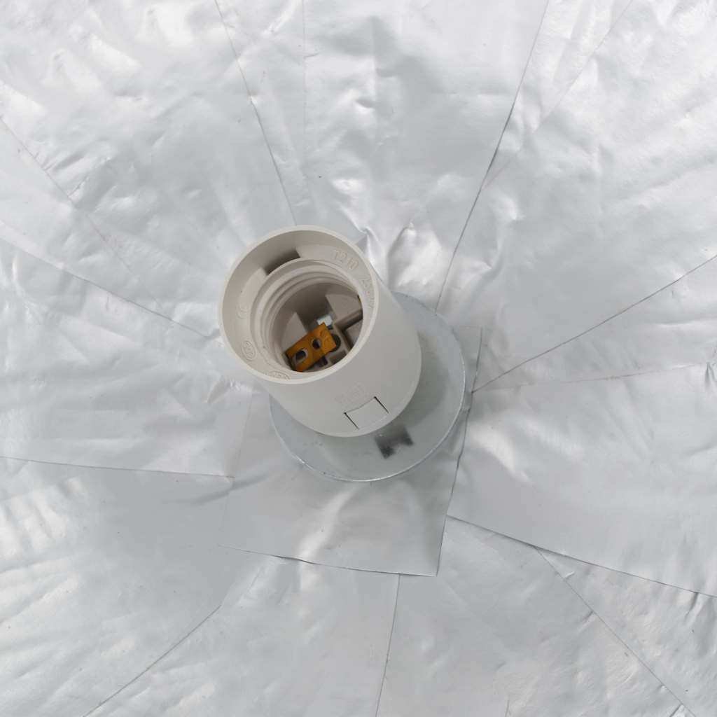 Hanglamp E27 Ø50 cm wit en zilver is nu te koop bij PeponiXL, paradijselijk wonen!