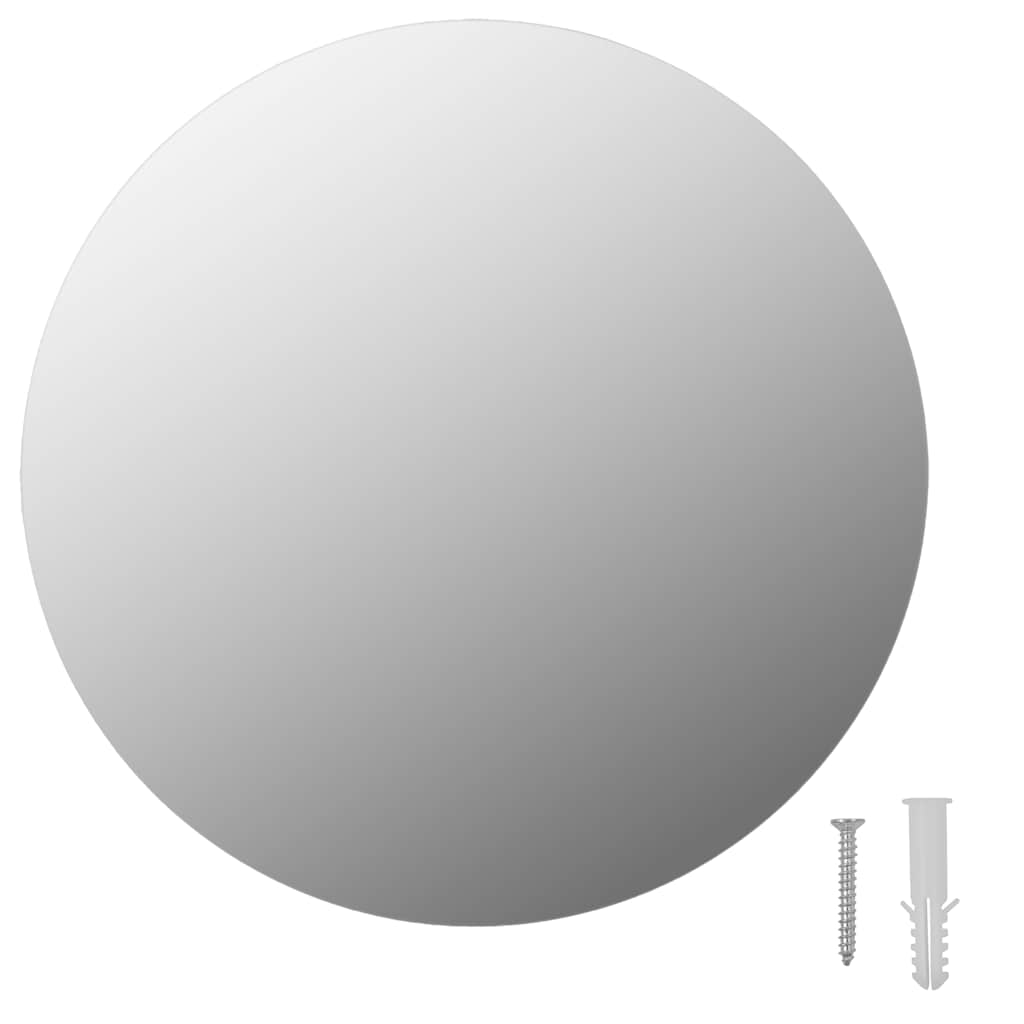 Spiegel rond frameloos 30 cm glas is nu te koop bij PeponiXL, paradijselijk wonen!