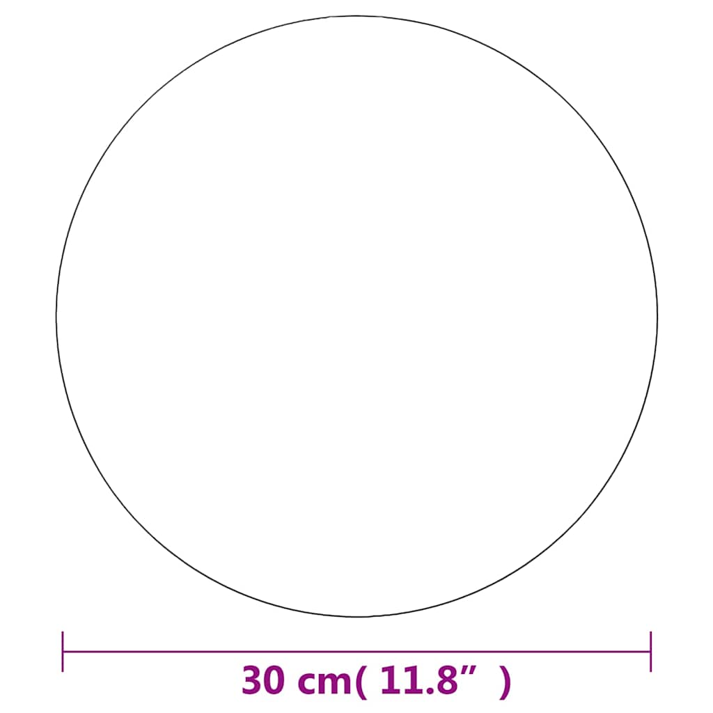 Spiegel rond frameloos 30 cm glas is nu te koop bij PeponiXL, paradijselijk wonen!