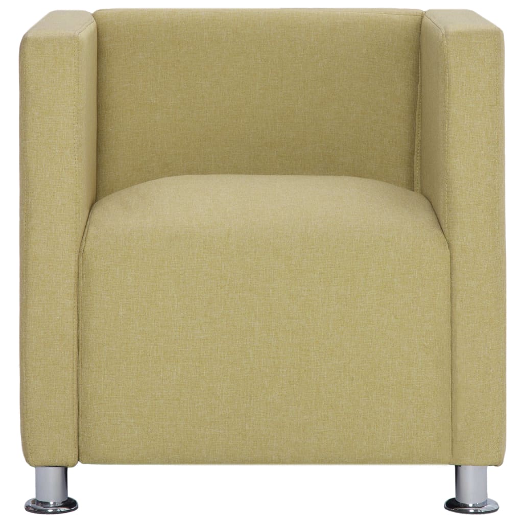 Fauteuil kubus stof groen is nu te koop bij PeponiXL, paradijselijk wonen!