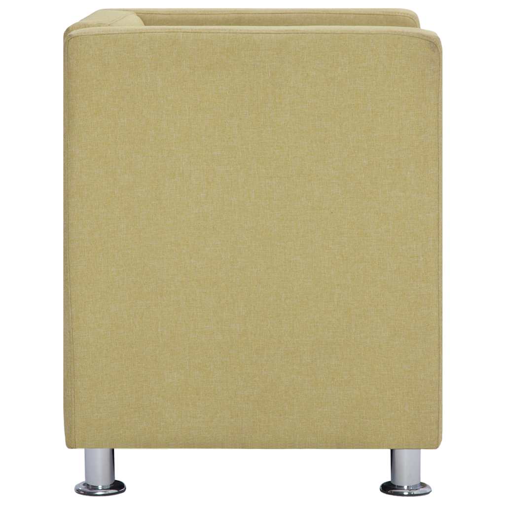 Fauteuil kubus stof groen is nu te koop bij PeponiXL, paradijselijk wonen!