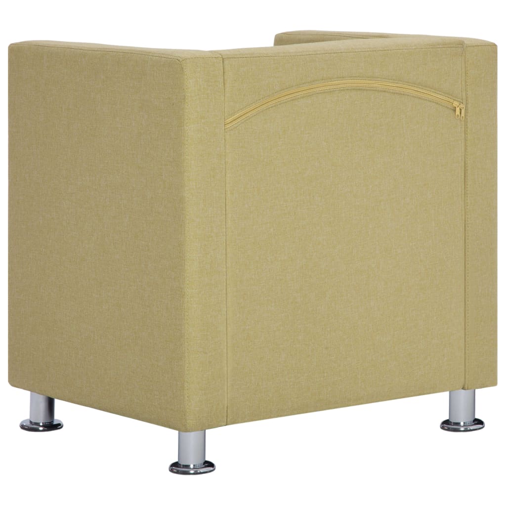 Fauteuil kubus stof groen is nu te koop bij PeponiXL, paradijselijk wonen!