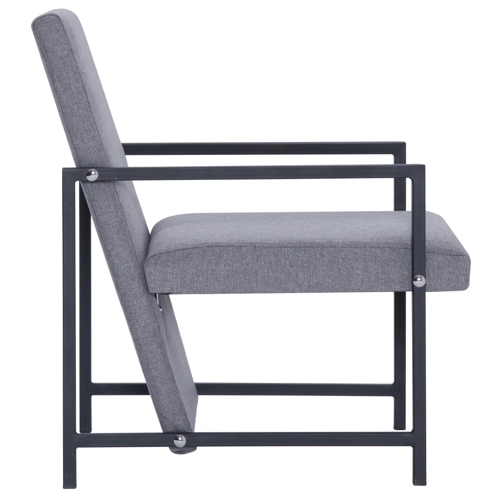 Fauteuil stof lichtgrijs is nu te koop bij PeponiXL, paradijselijk wonen!