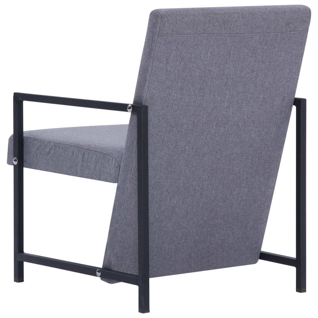 Fauteuil stof lichtgrijs is nu te koop bij PeponiXL, paradijselijk wonen!