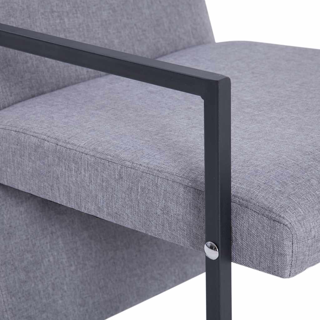 Fauteuil stof lichtgrijs is nu te koop bij PeponiXL, paradijselijk wonen!