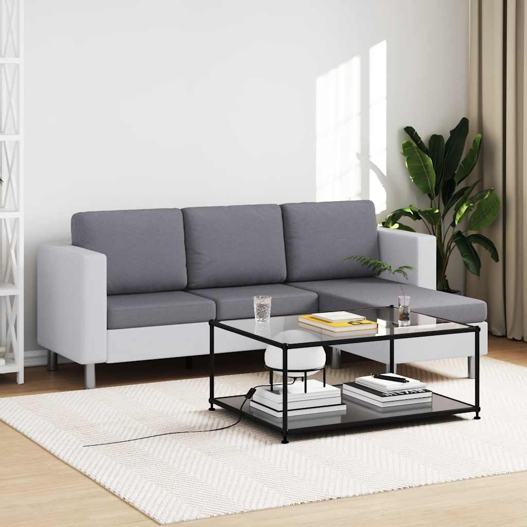 Driezitsbank met kussens kunstleer wit is nu te koop bij PeponiXL, paradijselijk wonen!