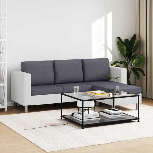 Driezitsbank met kussens kunstleer wit is nu te koop bij PeponiXL, paradijselijk wonen!
