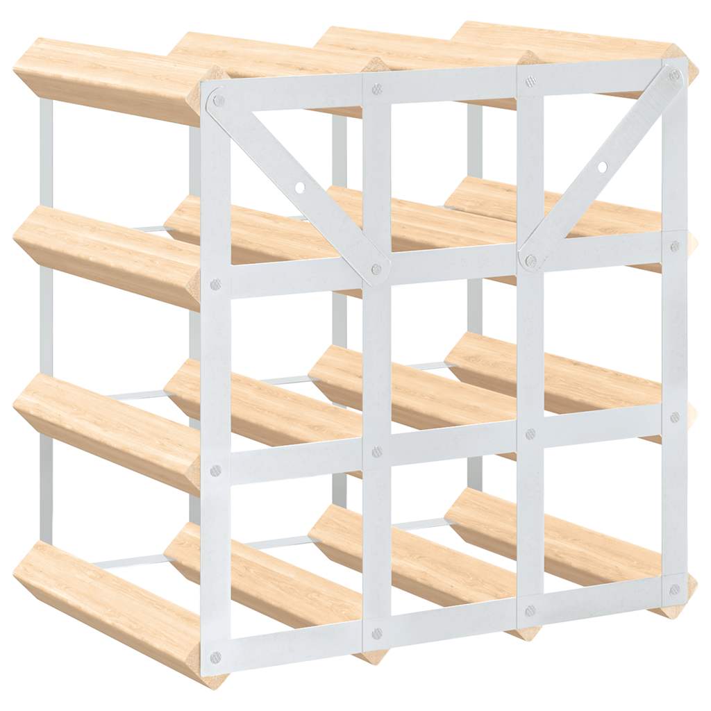 Wijnrek voor 12 flessen massief grenenhout is nu te koop bij PeponiXL, paradijselijk wonen!
