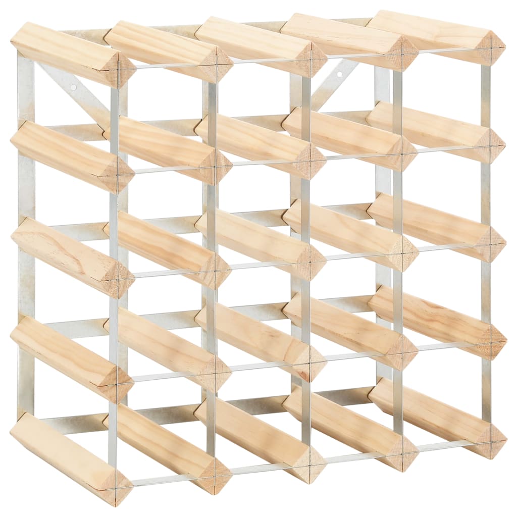 Wijnrek voor 20 flessen massief grenenhout is nu te koop bij PeponiXL, paradijselijk wonen!