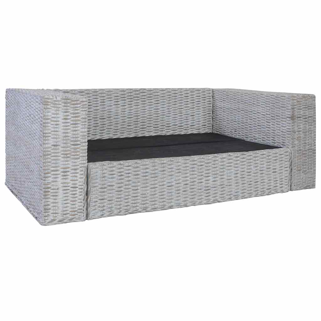 Tweezitsbank met kussens natuurlijk rattan is nu te koop bij PeponiXL, paradijselijk wonen!