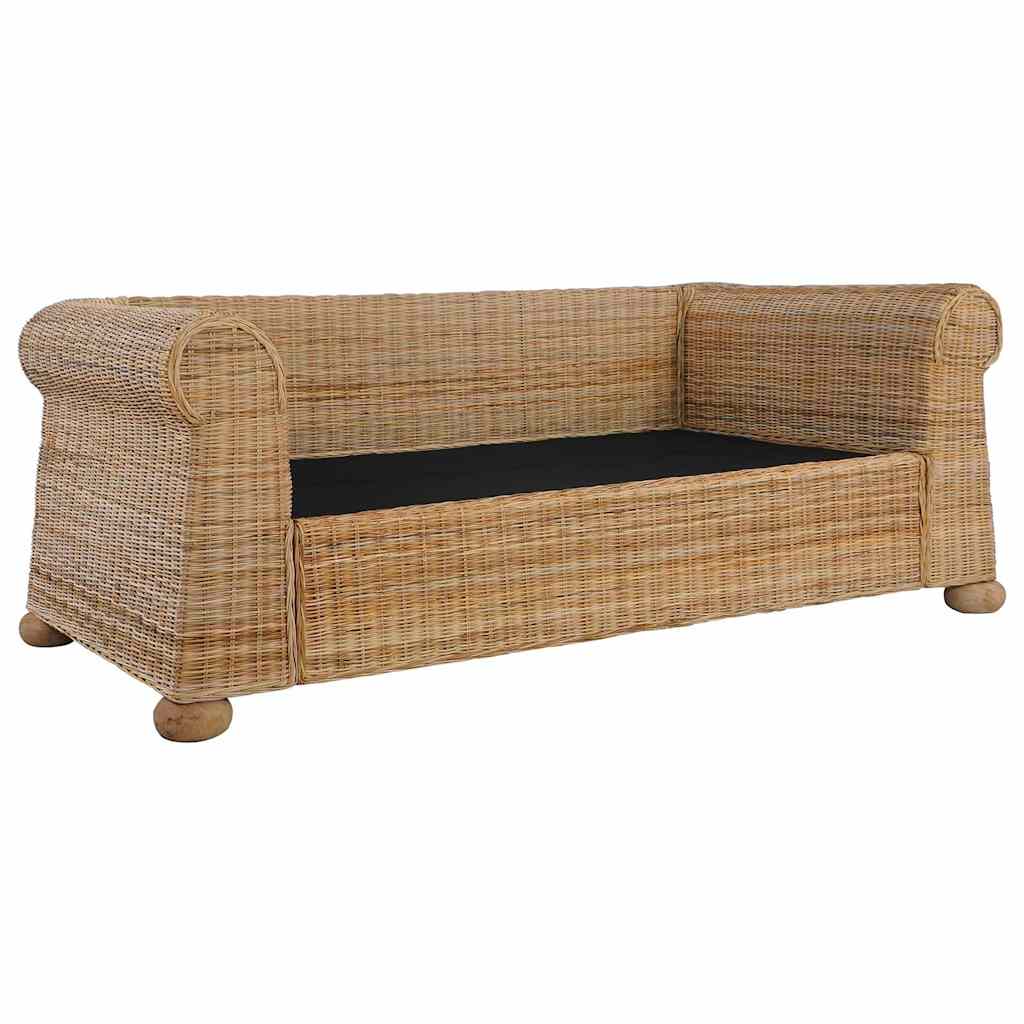 Tweezitsbank met kussens natuurlijk rattan is nu te koop bij PeponiXL, paradijselijk wonen!