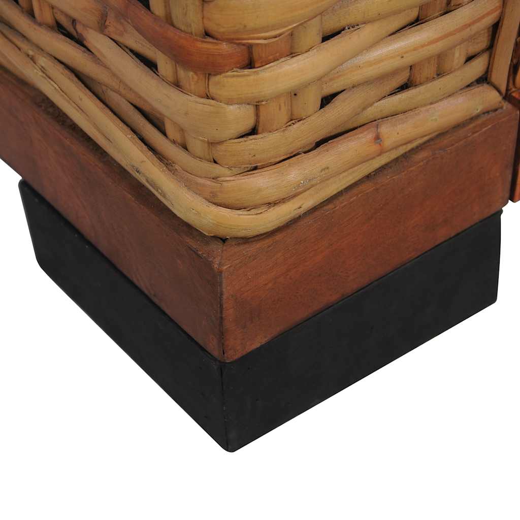 Fauteuil met kussens natuurlijk rattan bruin is nu te koop bij PeponiXL, paradijselijk wonen!
