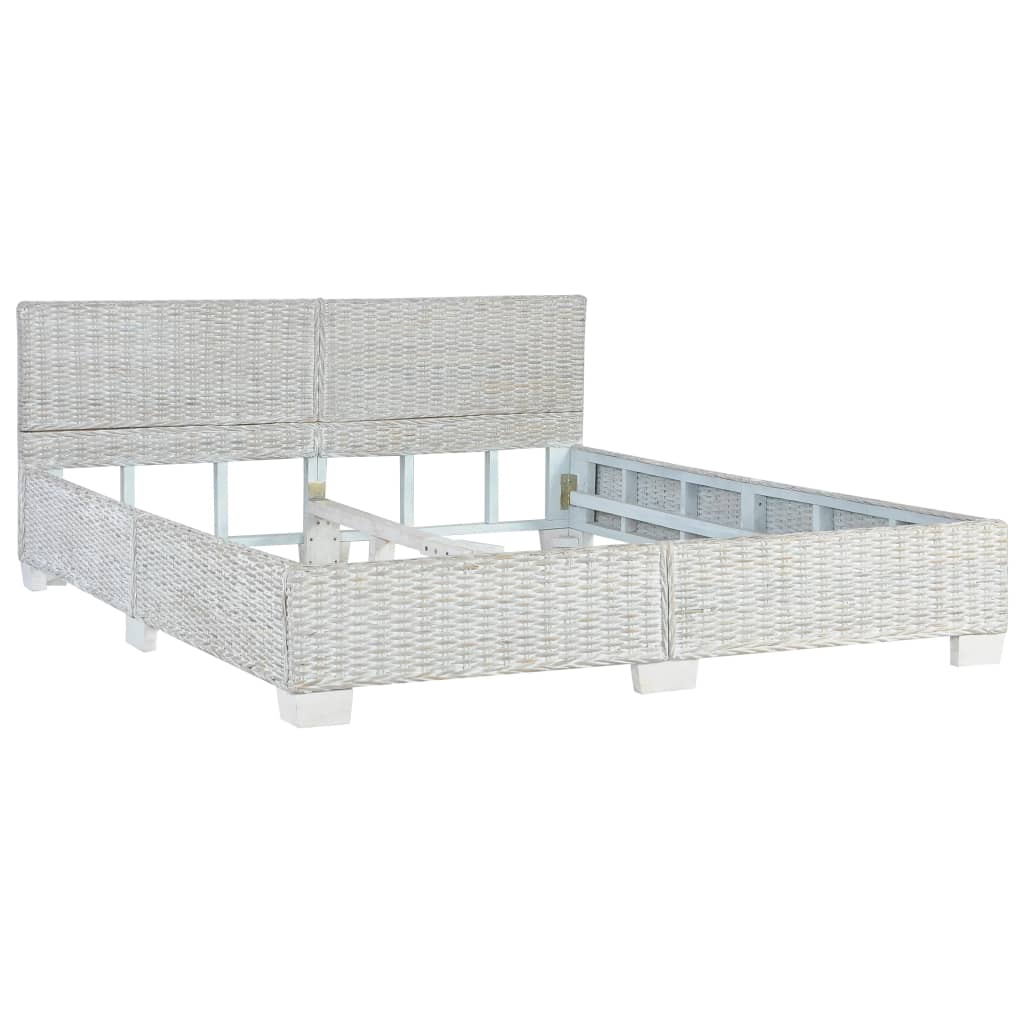 Bedframe natuurlijk rattan grijs 160x200 cm is nu te koop bij PeponiXL, paradijselijk wonen!