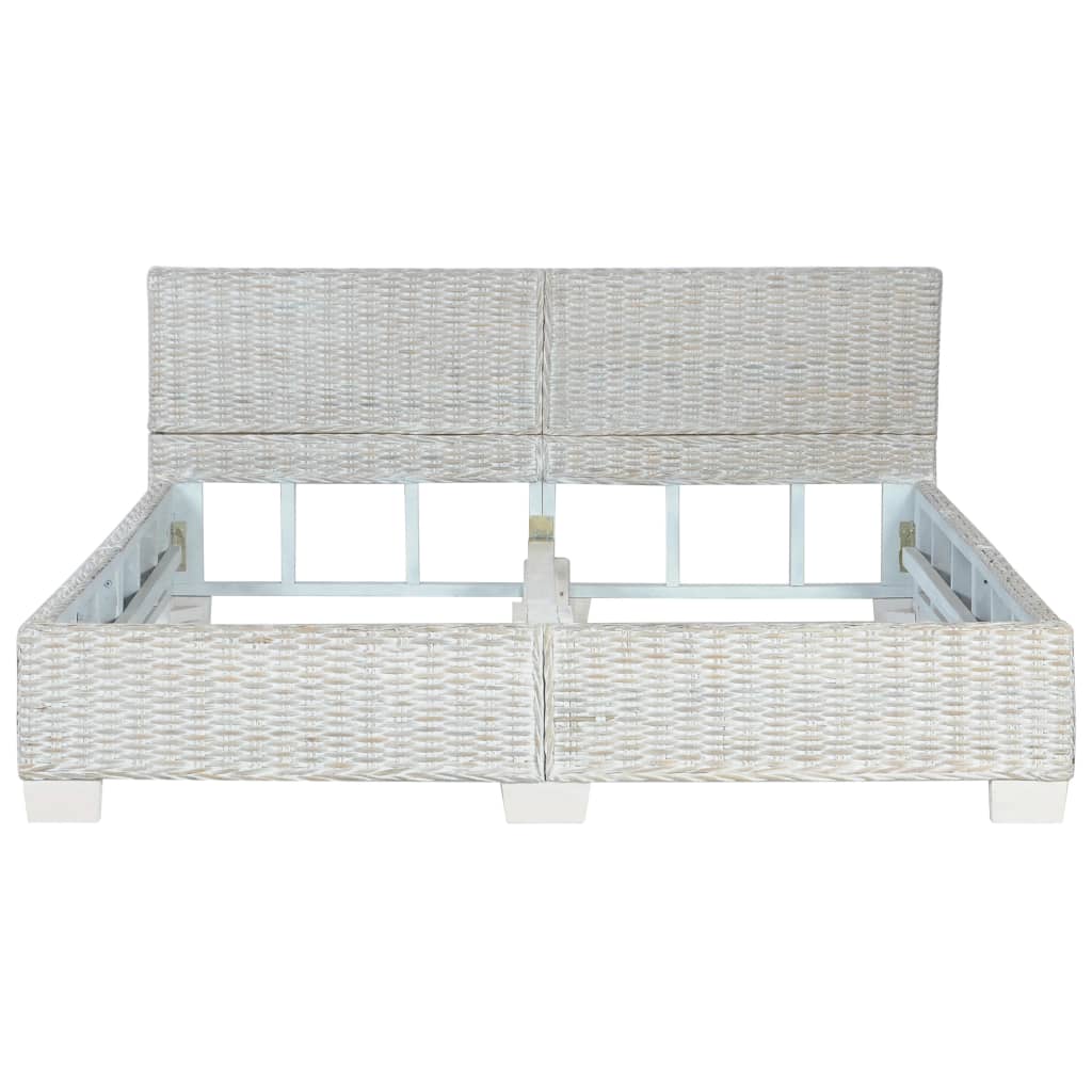 Bedframe natuurlijk rattan grijs 160x200 cm is nu te koop bij PeponiXL, paradijselijk wonen!