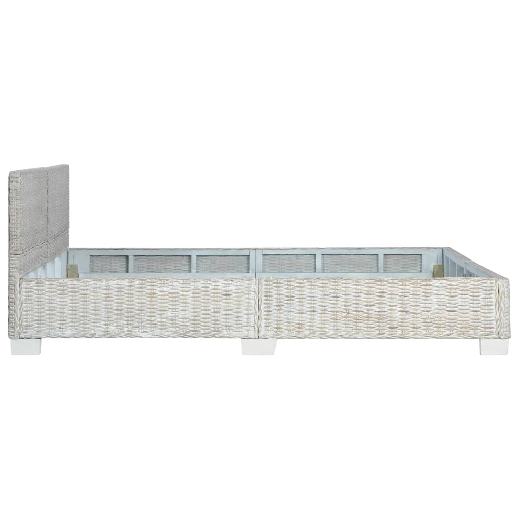 Bedframe natuurlijk rattan grijs 160x200 cm is nu te koop bij PeponiXL, paradijselijk wonen!
