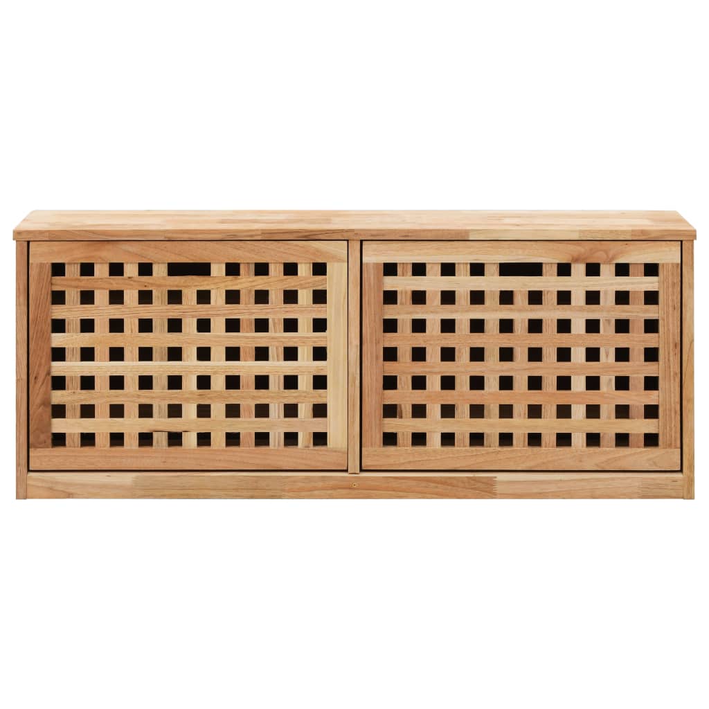 Schoenenopbergbank 94x20x38 cm massief walnotenhout is nu te koop bij PeponiXL, paradijselijk wonen!