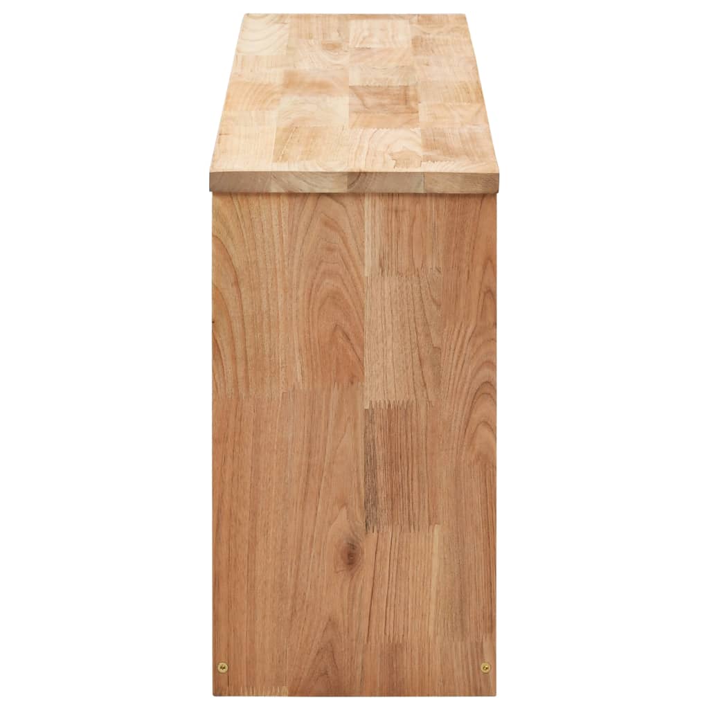 Schoenenopbergbank 94x20x38 cm massief walnotenhout is nu te koop bij PeponiXL, paradijselijk wonen!