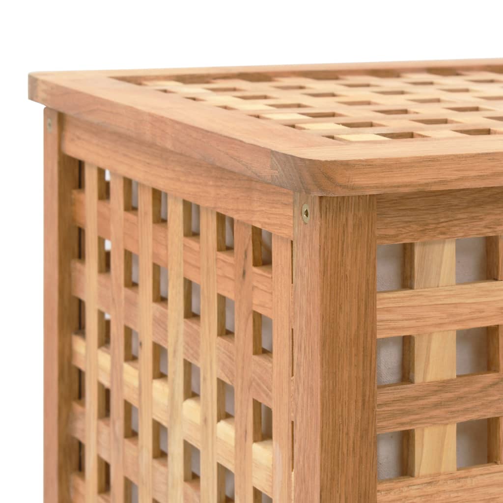 Wasmand 77,5x37,5x46,5 cm massief walnoothout is nu te koop bij PeponiXL, paradijselijk wonen!