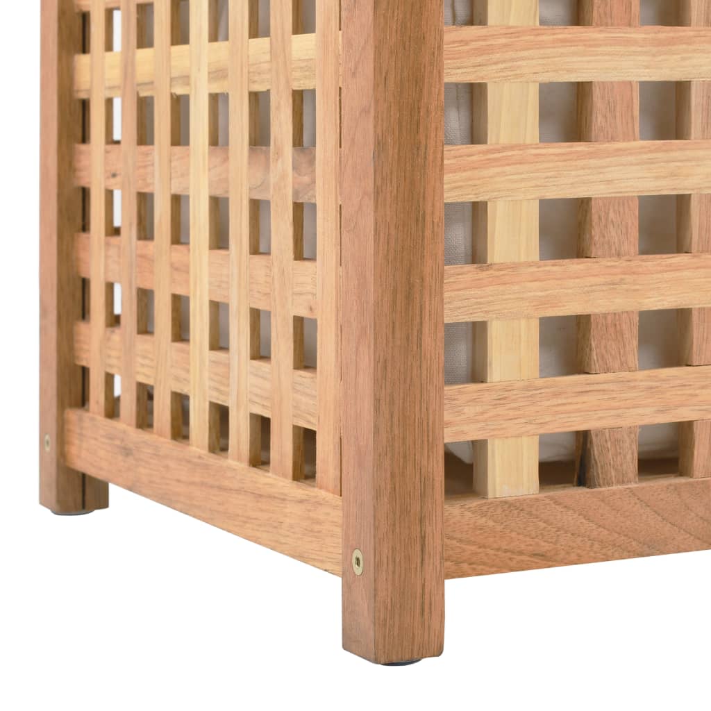 Wasmand 77,5x37,5x46,5 cm massief walnoothout is nu te koop bij PeponiXL, paradijselijk wonen!