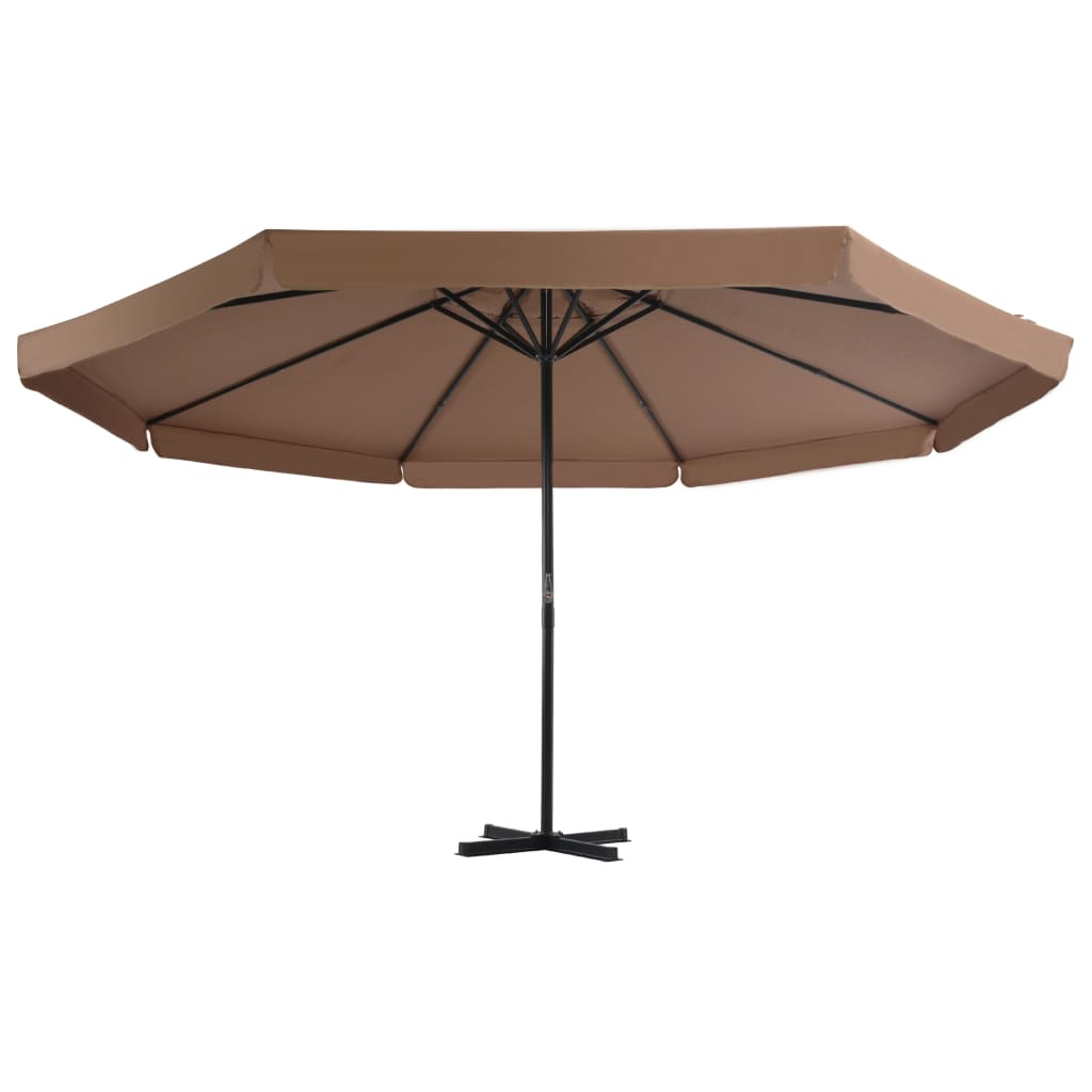 Parasol met draagbare voet taupe is nu te koop bij PeponiXL, paradijselijk wonen!