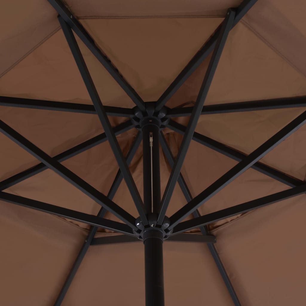 Parasol met draagbare voet taupe is nu te koop bij PeponiXL, paradijselijk wonen!