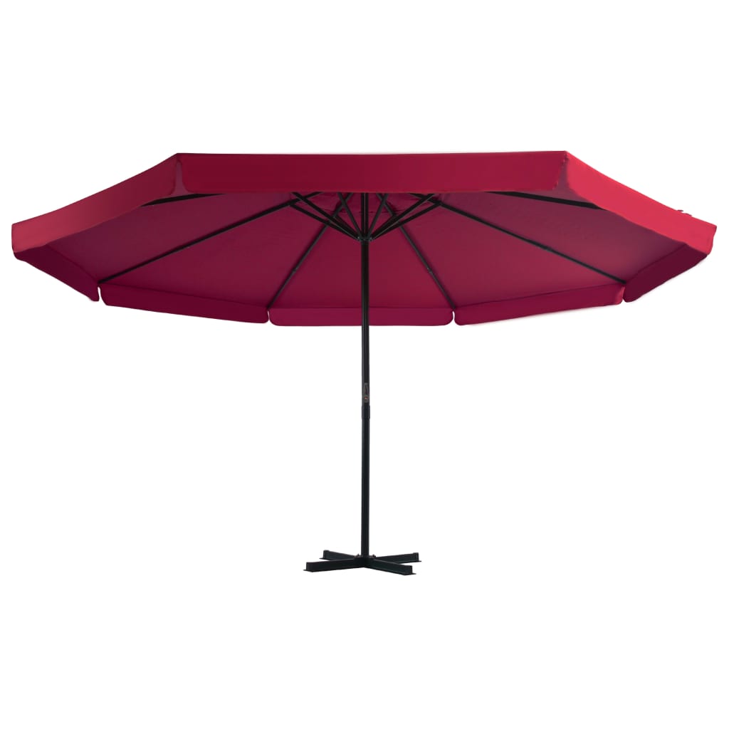 Parasol met draagbare voet rood is nu te koop bij PeponiXL, paradijselijk wonen!