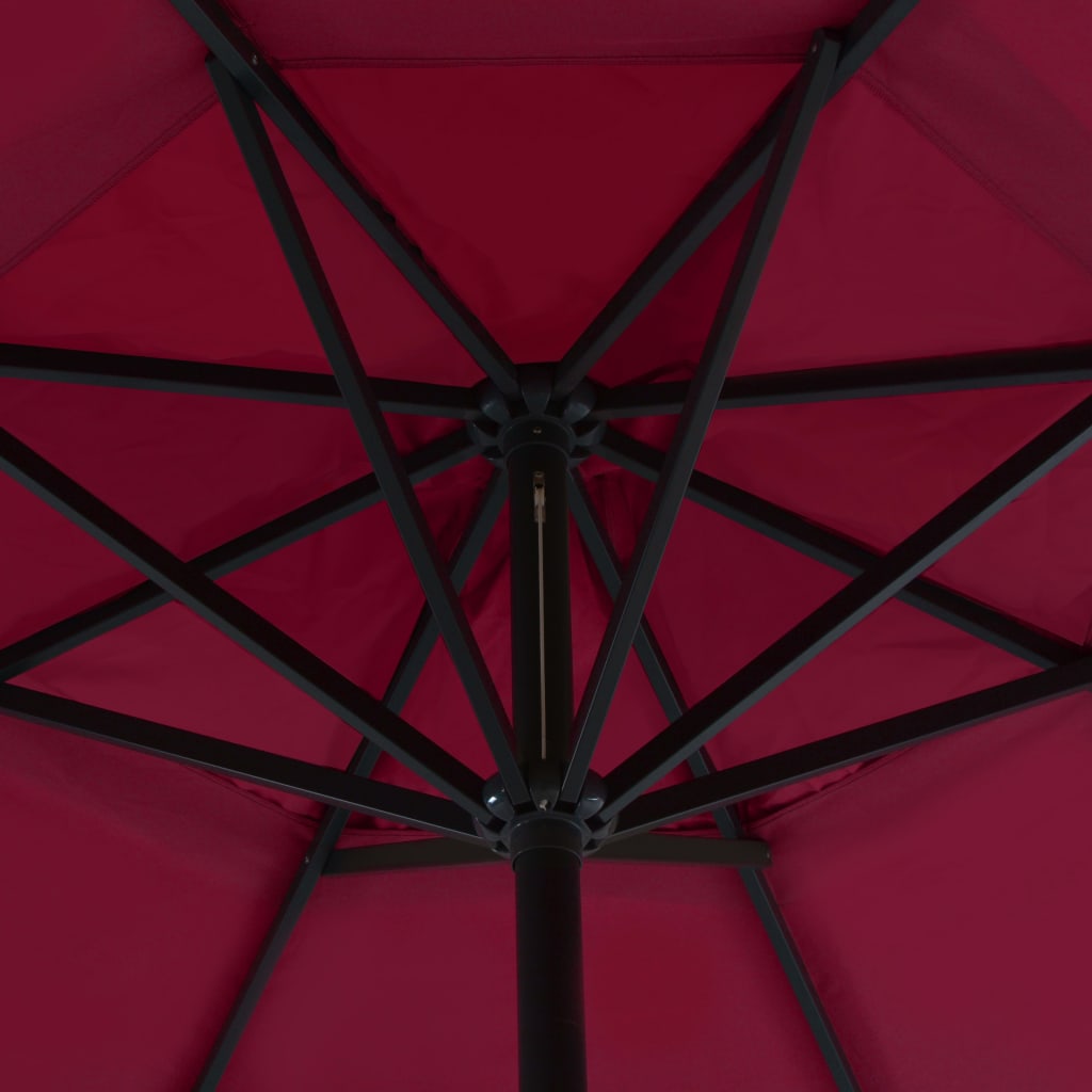 Parasol met draagbare voet rood is nu te koop bij PeponiXL, paradijselijk wonen!