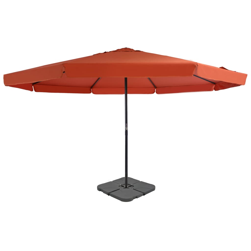 Parasol met draagbare voet terracottakleurig is nu te koop bij PeponiXL, paradijselijk wonen!
