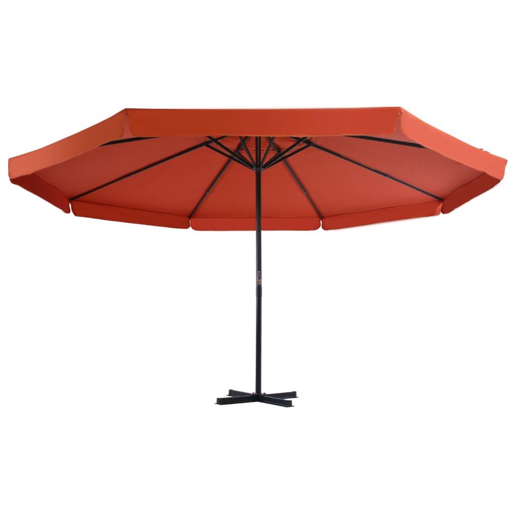 Parasol met draagbare voet terracottakleurig is nu te koop bij PeponiXL, paradijselijk wonen!