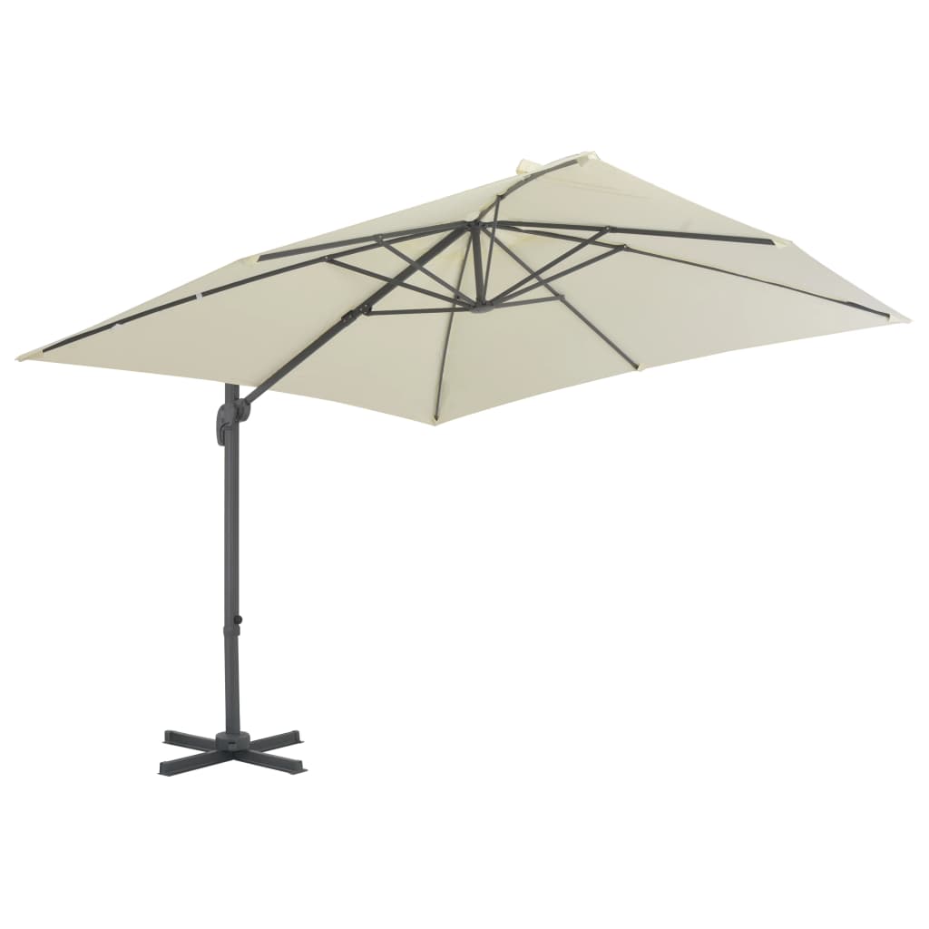 Parasol met draagbare voet zandkleurig is nu te koop bij PeponiXL, paradijselijk wonen!