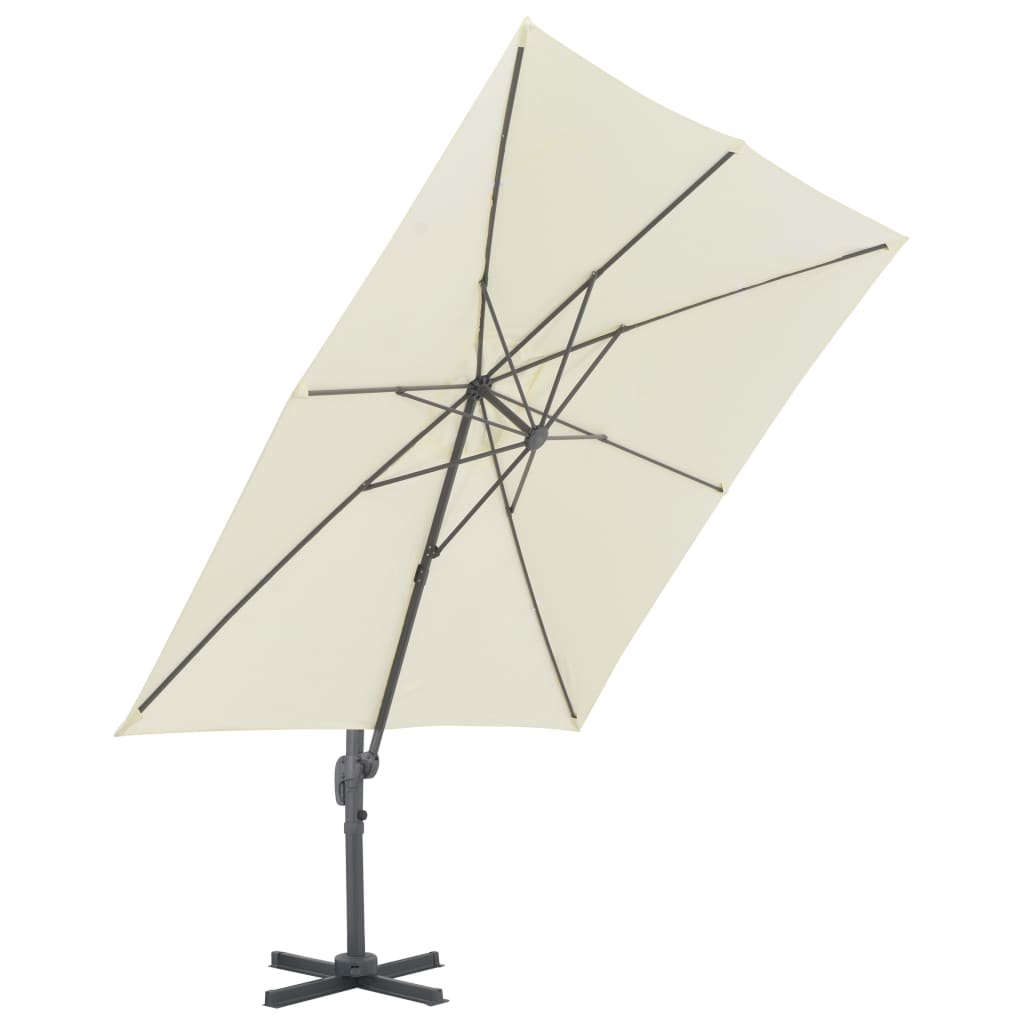 Parasol met draagbare voet zandkleurig is nu te koop bij PeponiXL, paradijselijk wonen!