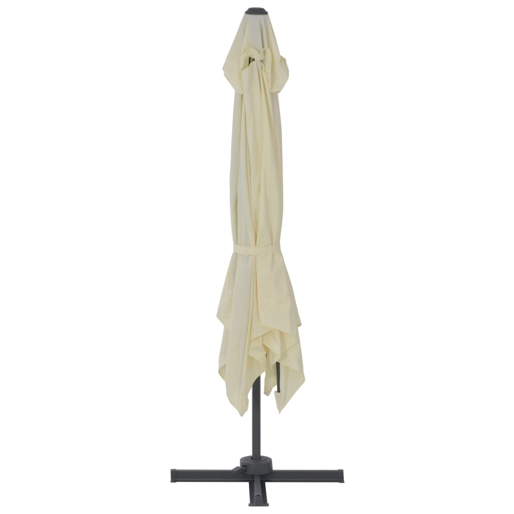 Parasol met draagbare voet zandkleurig is nu te koop bij PeponiXL, paradijselijk wonen!