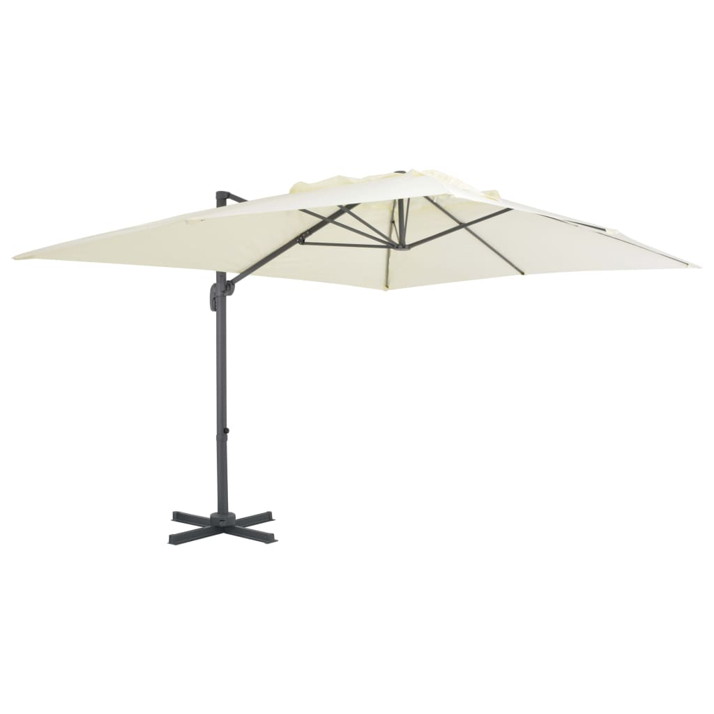 Parasol met draagbare voet zandkleurig is nu te koop bij PeponiXL, paradijselijk wonen!