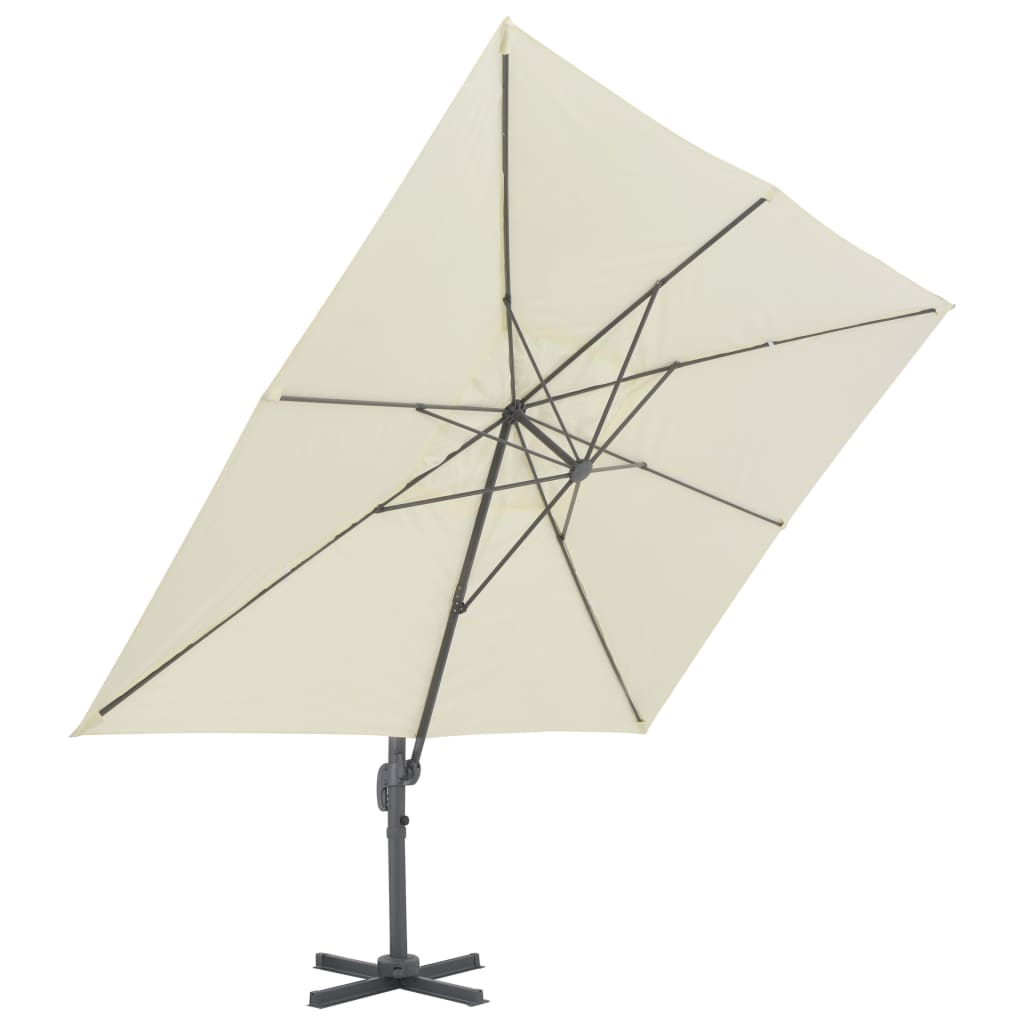 Parasol met draagbare voet zandkleurig is nu te koop bij PeponiXL, paradijselijk wonen!