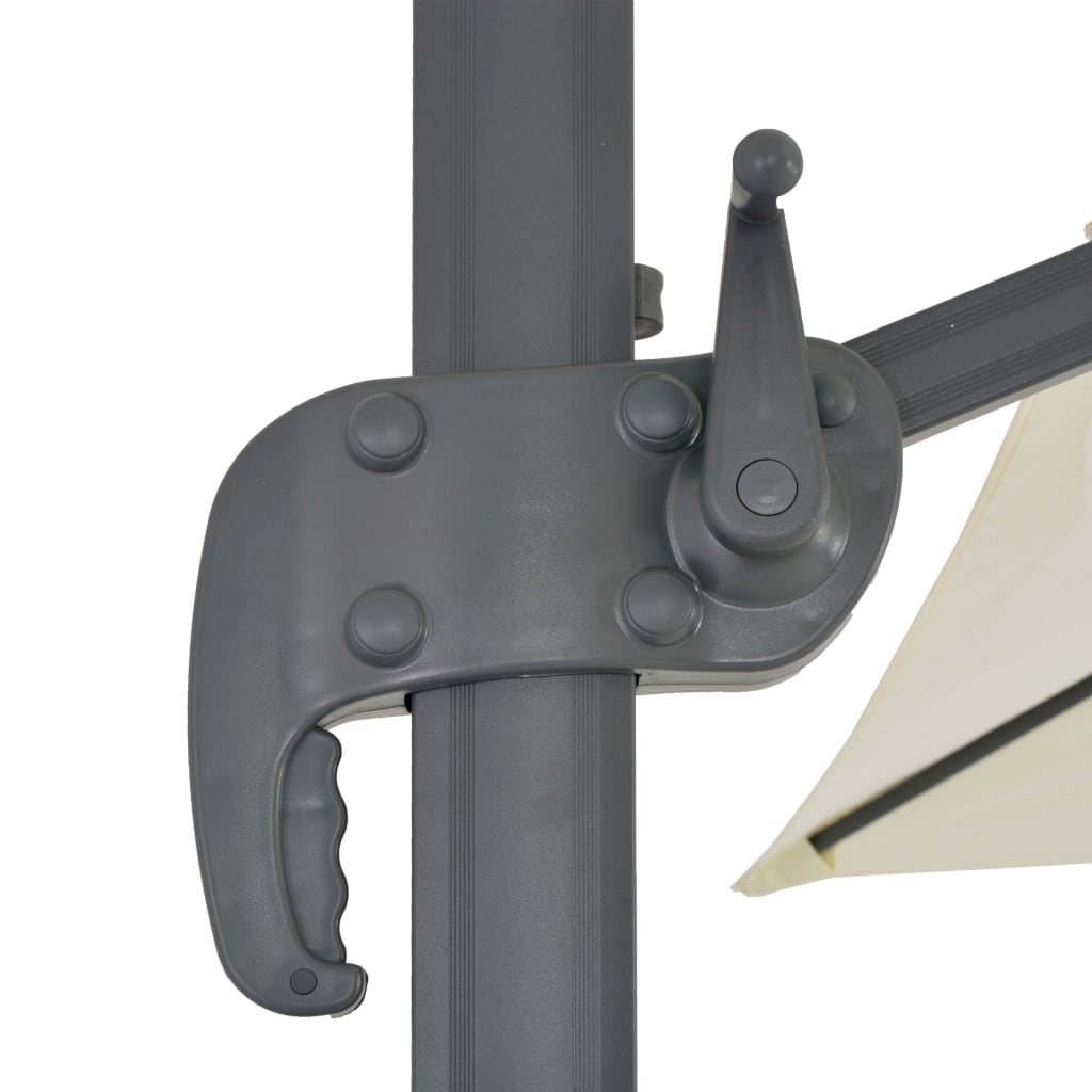 Parasol met draagbare voet zandkleurig is nu te koop bij PeponiXL, paradijselijk wonen!