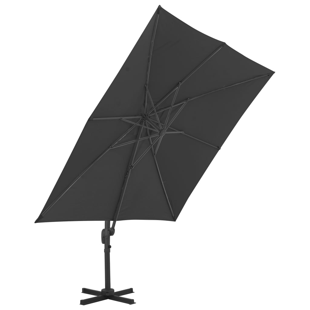 Parasol met draagbare voet antracietkleurig is nu te koop bij PeponiXL, paradijselijk wonen!