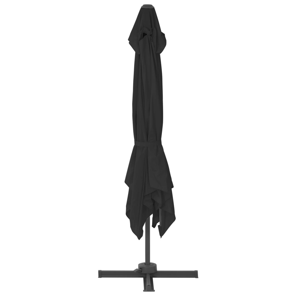 Parasol met draagbare voet antracietkleurig is nu te koop bij PeponiXL, paradijselijk wonen!