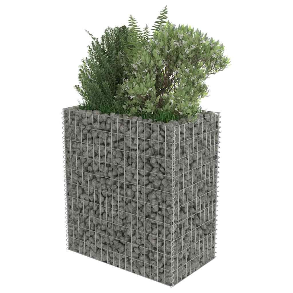 Gabion plantenbak verhoogd 90x50x100 cm gegalvaniseerd staal is nu te koop bij PeponiXL, paradijselijk wonen!