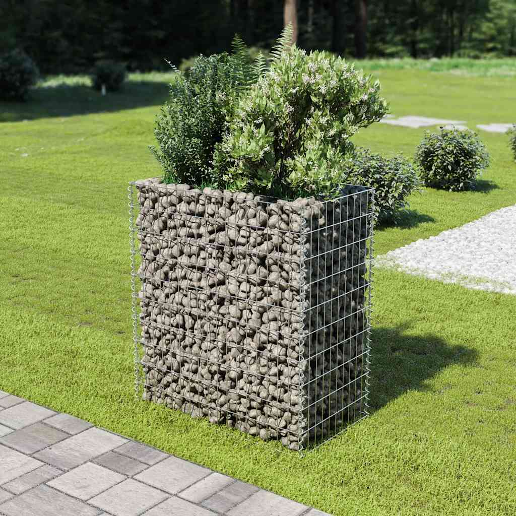 Gabion plantenbak verhoogd 90x50x100 cm gegalvaniseerd staal is nu te koop bij PeponiXL, paradijselijk wonen!