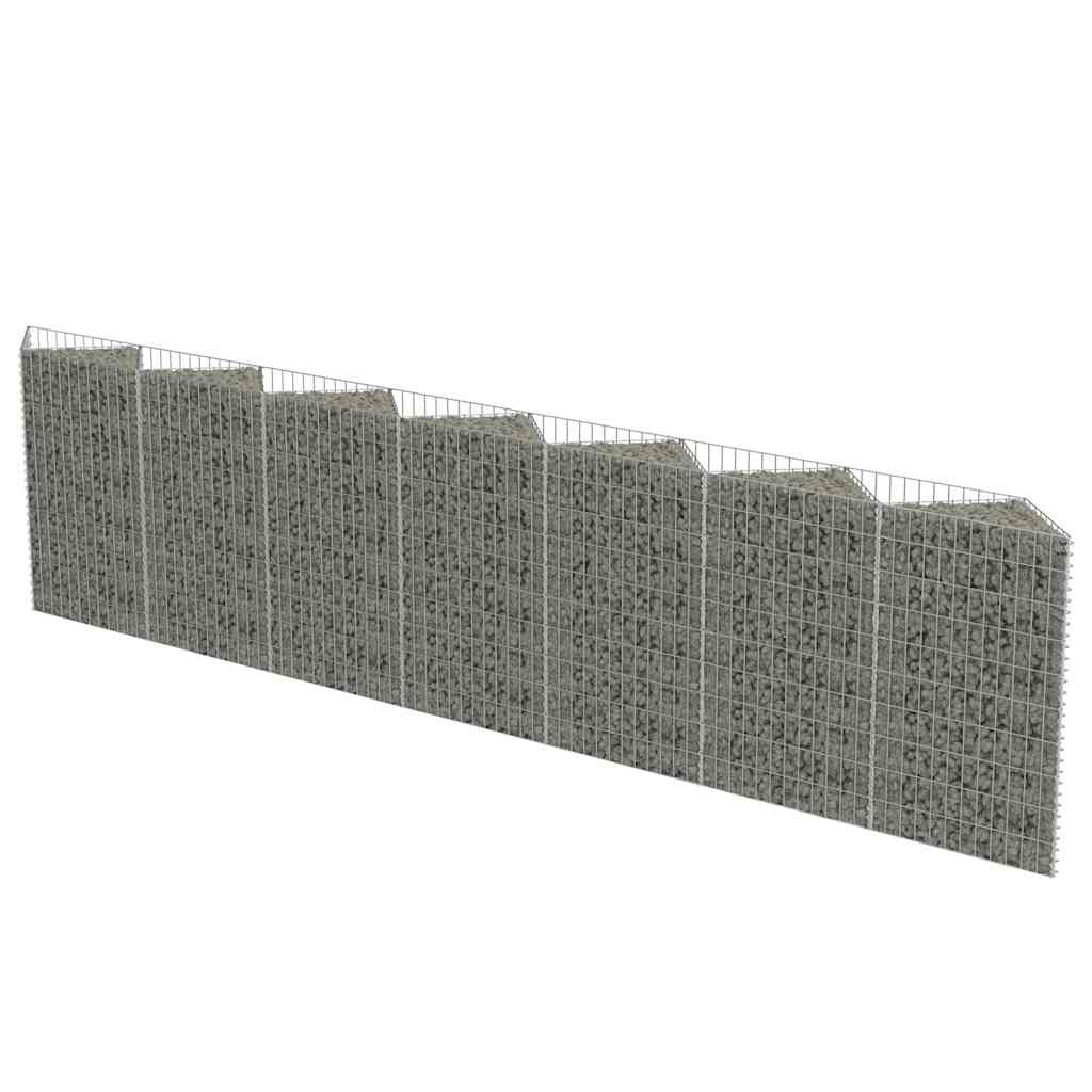 Gabion mand 450x30x100 cm gegalvaniseerd staal is nu te koop bij PeponiXL, paradijselijk wonen!