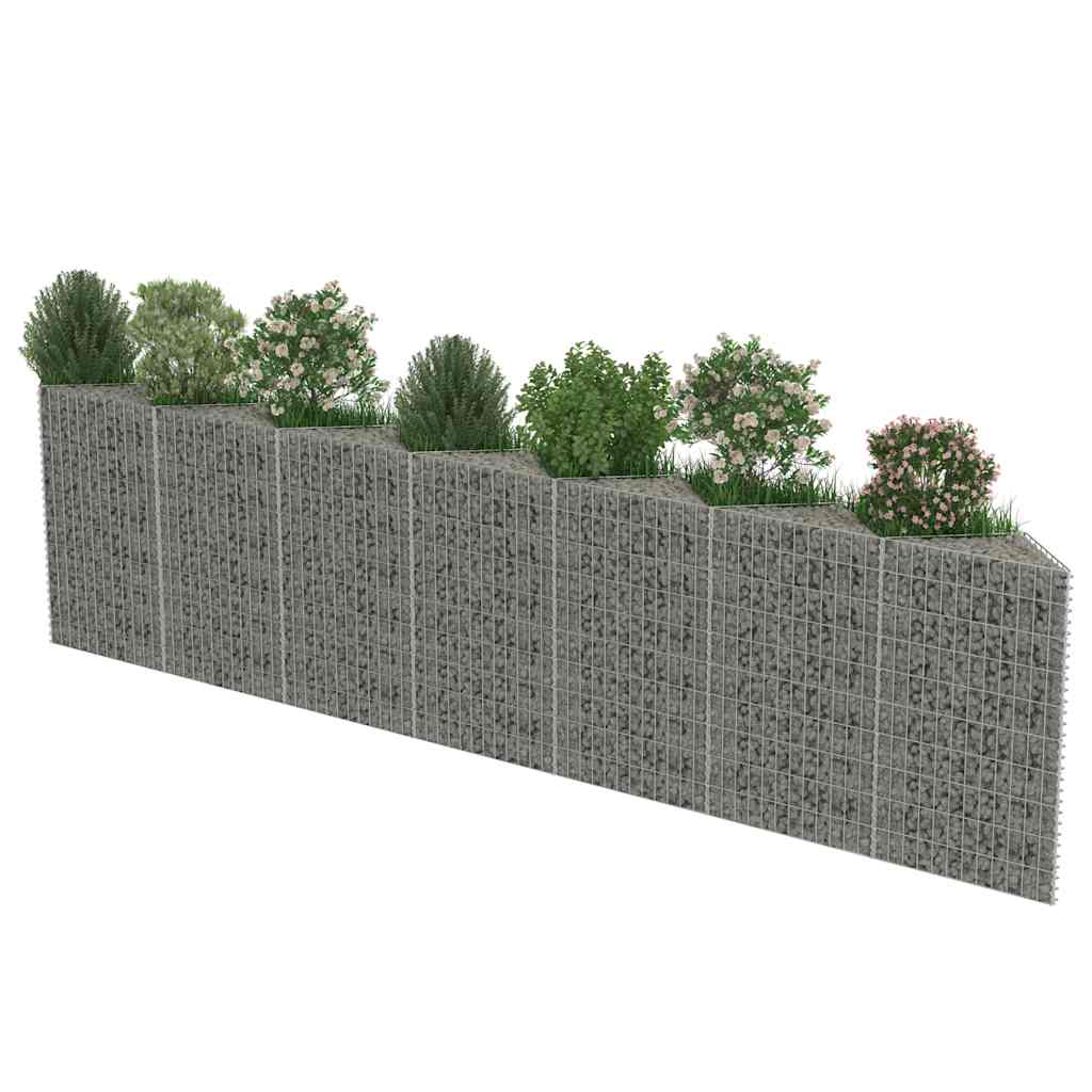 Gabion mand 450x30x100 cm gegalvaniseerd staal is nu te koop bij PeponiXL, paradijselijk wonen!