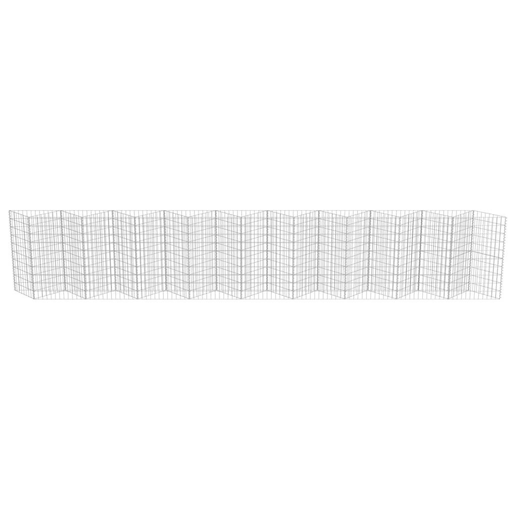 Schanskorf wand 630x30x100 cm gegalvaniseerd staal is nu te koop bij PeponiXL, paradijselijk wonen!