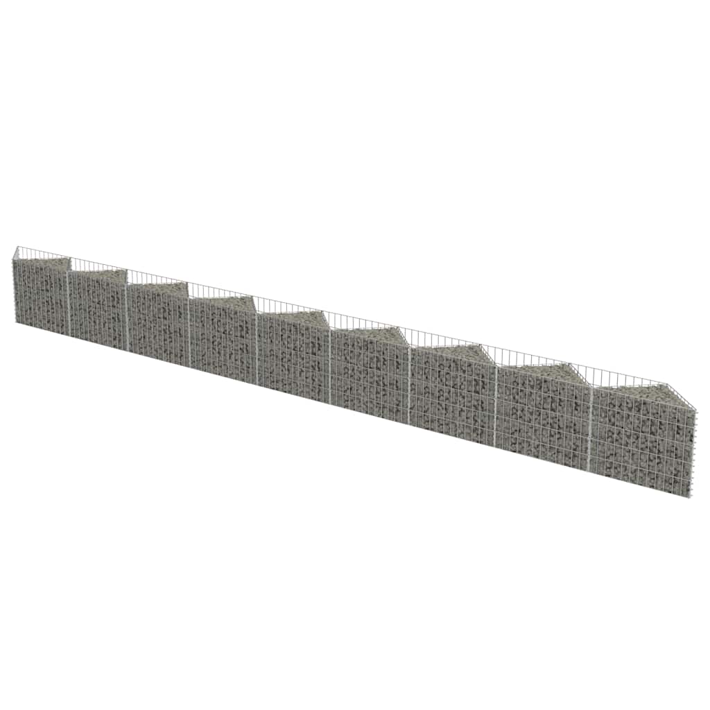 Schanskorfmuur 630x30x50 cm gegalvaniseerd staal is nu te koop bij PeponiXL, paradijselijk wonen!
