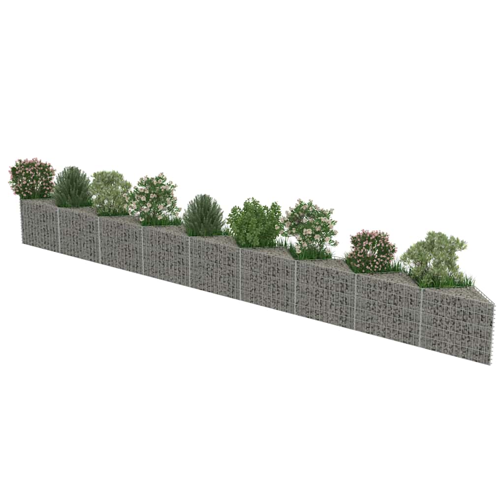 Schanskorfmuur 630x30x50 cm gegalvaniseerd staal is nu te koop bij PeponiXL, paradijselijk wonen!